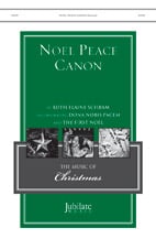 Noel Peace Canon SATB choral sheet music cover Thumbnail